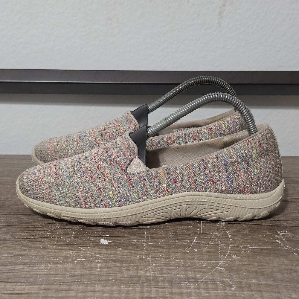 Skechers Relaxed Fit Reggae Fest Wicker Women's Slip-On Shoes Size 8 Taupe